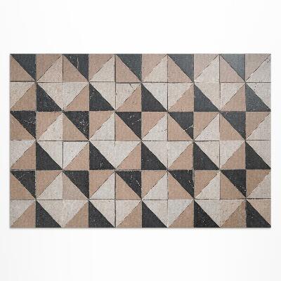 Vinyl carpet Traditional mosaic of an old house