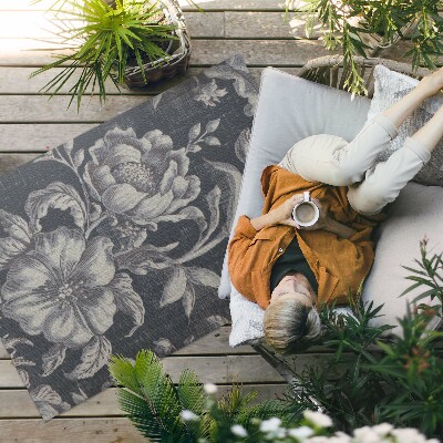 Vinyl carpet Romantic vintage patterns