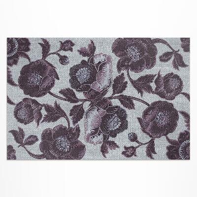 Vinyl carpet Subtle vintage flowers