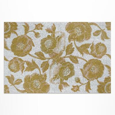 Vinyl carpet Retro botanical motif