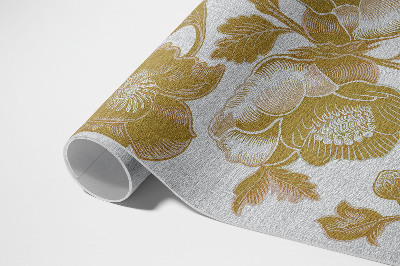 Vinyl carpet Retro botanical motif
