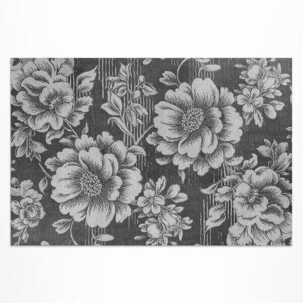 Vinyl carpet Subtle floral accents