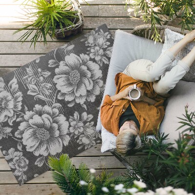 Vinyl carpet Subtle floral accents