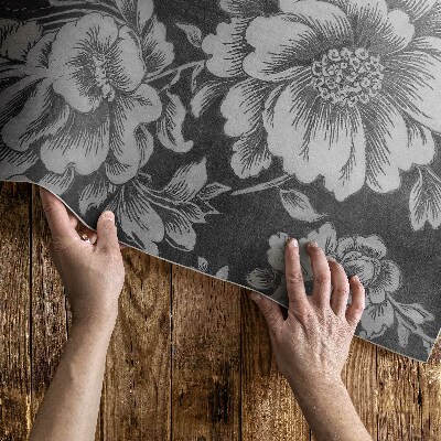 Vinyl carpet Subtle floral accents