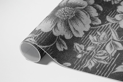 Vinyl carpet Subtle floral accents