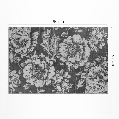 Vinyl carpet Subtle floral accents