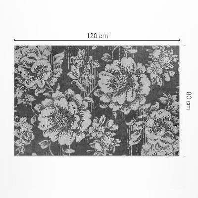 Vinyl carpet Subtle floral accents