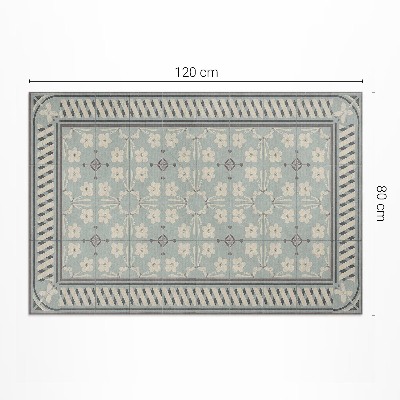 Vinyl carpet Mozaicuri în stil vintage cu flori