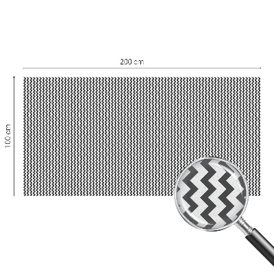 Decorative window film stained glass design Zigzag pattern