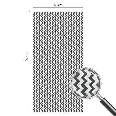 Decorative window film stained glass design Zigzag pattern