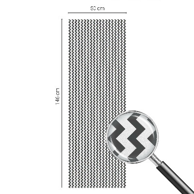 Decorative window film stained glass design Zigzag pattern