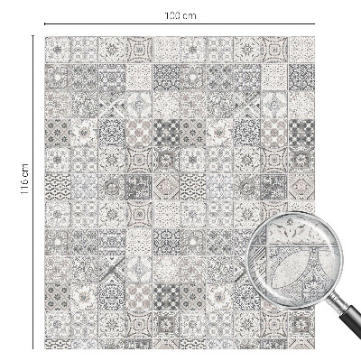Coloured glass film for windows Tiled patterns
