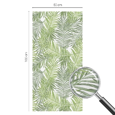 Privacy window film stained glass effect Plant patterns