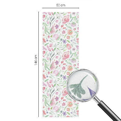 Patterned window film stained glass Floral pattern