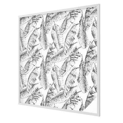 Privacy window film stained glass effect Tropical leaves