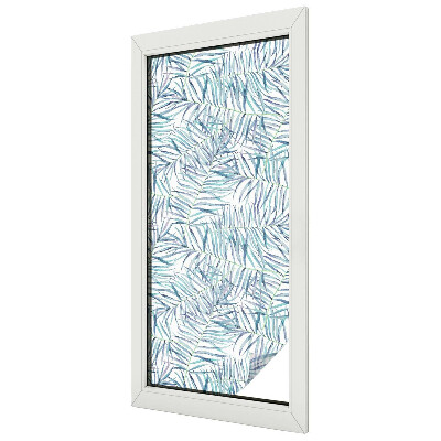 Patterned window film stained glass Botanical pattern