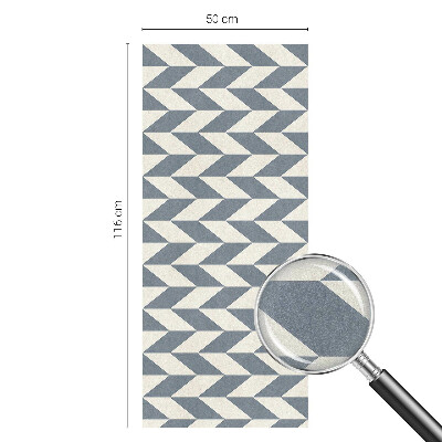 Frosted window film with stained glass pattern Geometric illusion