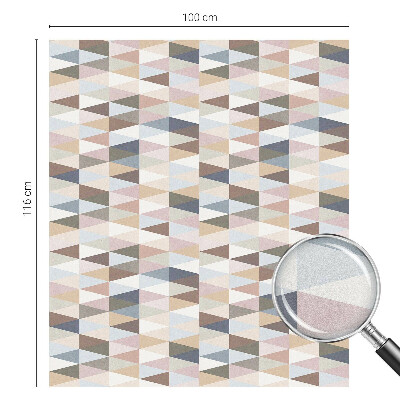 Frosted window film with stained glass pattern Pastel symmetry