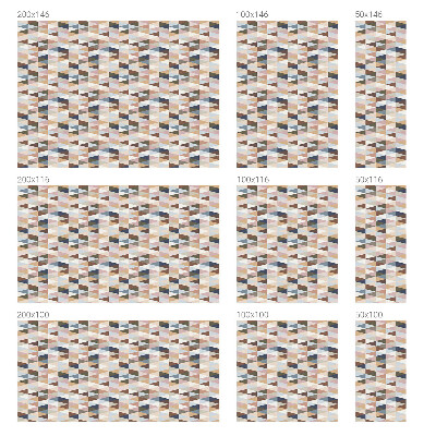 Frosted window film with stained glass pattern Pastel symmetry