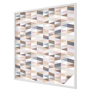 Frosted window film with stained glass pattern Pastel symmetry