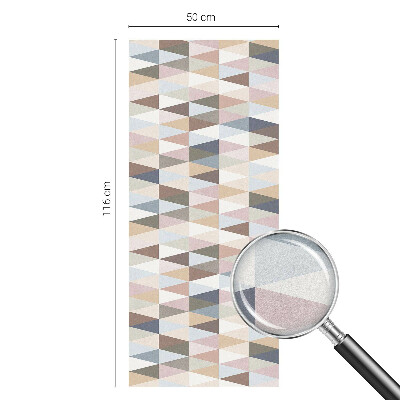 Frosted window film with stained glass pattern Pastel symmetry