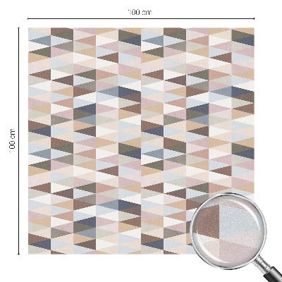 Frosted window film with stained glass pattern Pastel symmetry