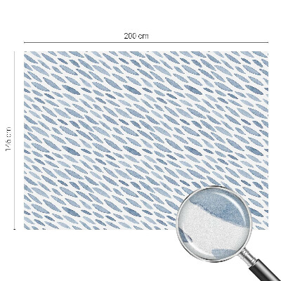 Decorative window film stained glass design Blue strokes