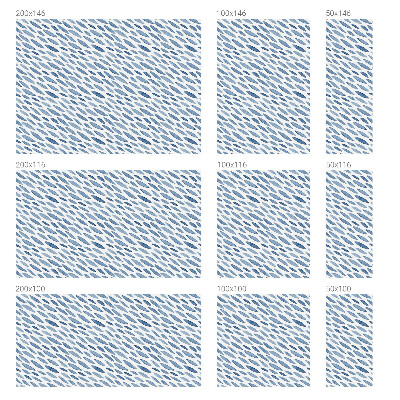 Decorative window film stained glass design Blue strokes