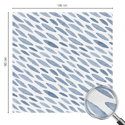 Decorative window film stained glass design Blue strokes