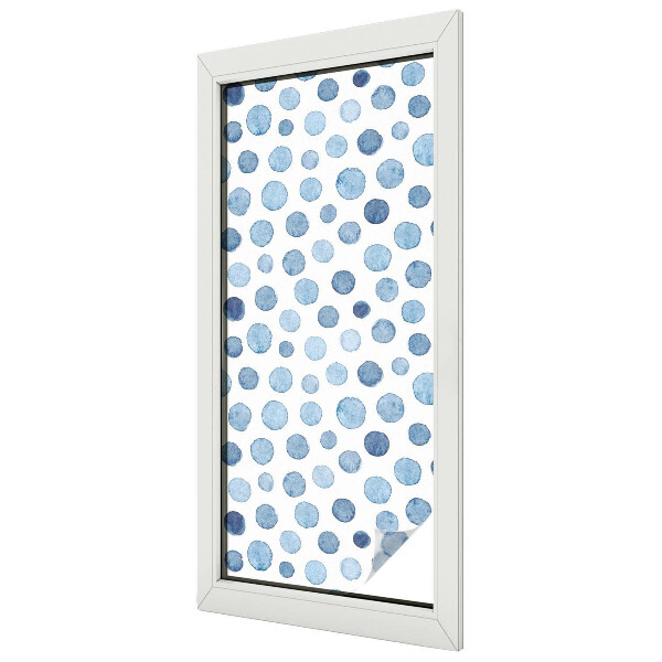 Privacy window film stained glass effect Watercolor dots