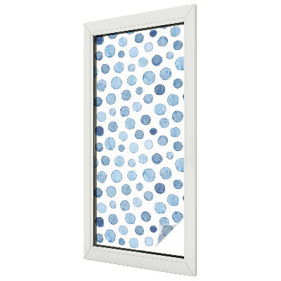 Privacy window film stained glass effect Watercolor dots