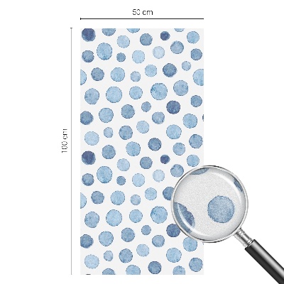 Privacy window film stained glass effect Watercolor dots