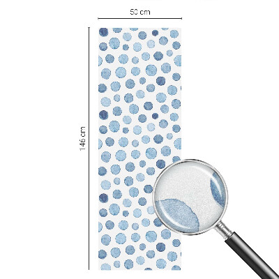 Privacy window film stained glass effect Watercolor dots