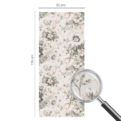 Patterned window film stained glass Floral beauty