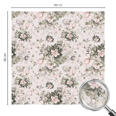 Patterned window film stained glass Floral beauty