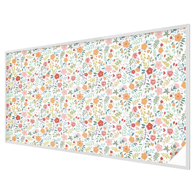 Coloured glass film for windows Floral pattern