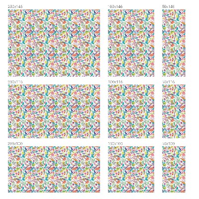 Decorative window film stained glass design Colorful composition