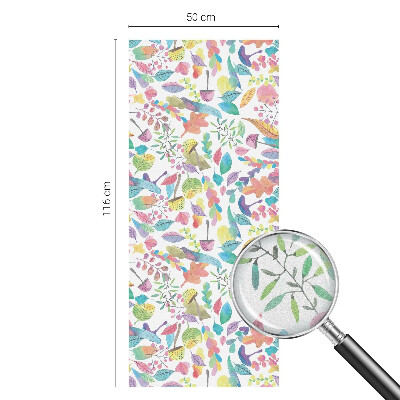 Decorative window film stained glass design Colorful composition