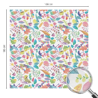 Decorative window film stained glass design Colorful composition