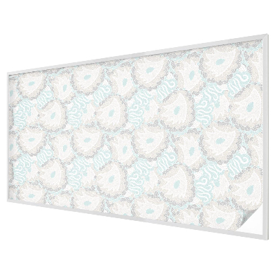 Frosted window film with stained glass pattern Delicate feathers