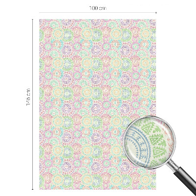 Patterned window film stained glass Colorful mandalas