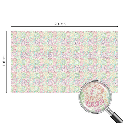 Patterned window film stained glass Colorful mandalas