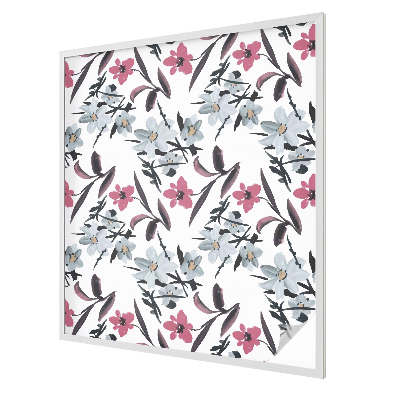 Coloured glass film for windows Floral pattern