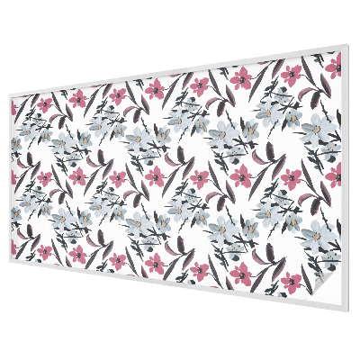 Coloured glass film for windows Floral pattern