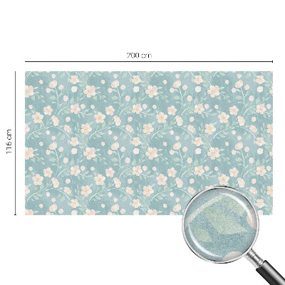 Privacy window film stained glass effect Pastel flowers