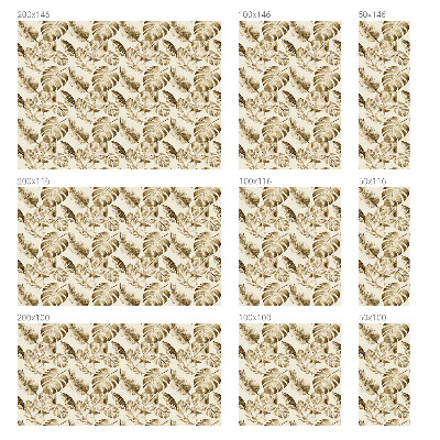 Frosted window film with stained glass pattern Tropical plants