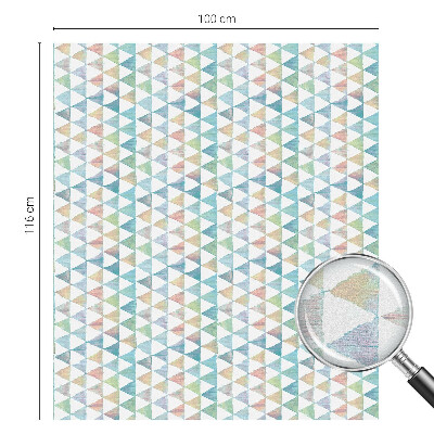 Patterned window film stained glass Geometric triangles