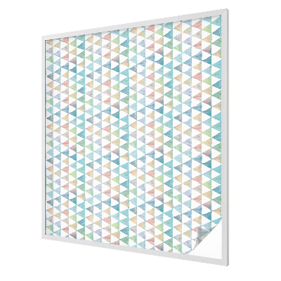 Patterned window film stained glass Geometric triangles