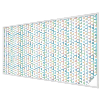 Patterned window film stained glass Geometric triangles