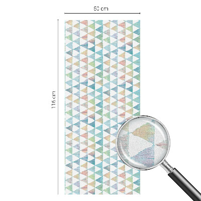 Patterned window film stained glass Geometric triangles